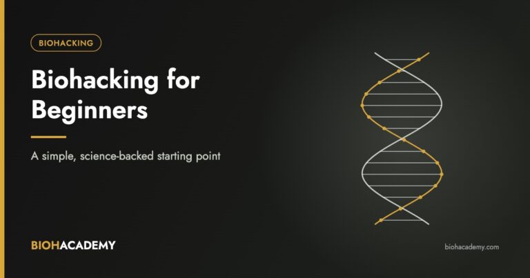 Biohacking for beginners guide, DNA helix illustration