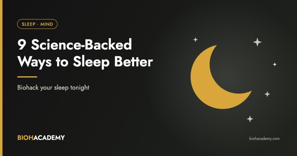 Nine science-backed ways to sleep better, crescent moon illustration