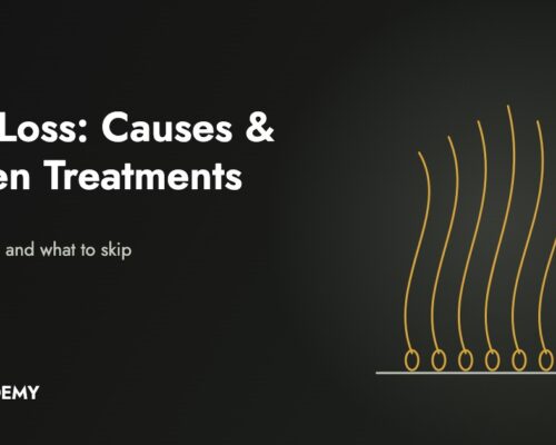 Hair loss causes and proven treatments guide by Biohacademy